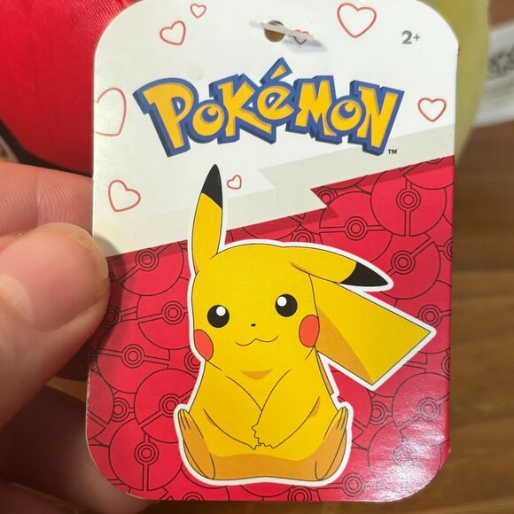 NWT Pokemon Nintendo 2025 Valentine's 8" Pikachu with Pokeball Heart - Picture 3 of 5